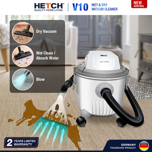 HETCH V10 Wet & Dry Vacuum Cleaner Blower 2025 Upgraded Spot Cleaner DVC-1422-HC