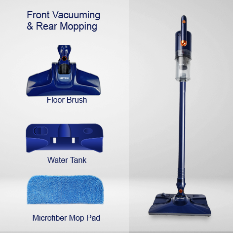 HETCH V3 Pro Hyper-Clean Handheld Dust Mite Bed Vacuum Cleaner & Mop HVC-1416-HC