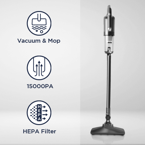 HETCH V3 Pro Hyper-Clean Handheld Dust Mite Bed Vacuum Cleaner & Mop HVC-1416-HC